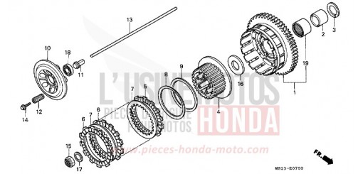EMBRAYAGE CBR1000FL de 1990